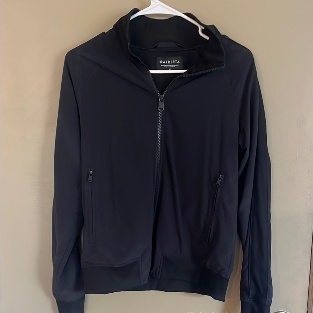 Athleta Black Zip-Up Jacket